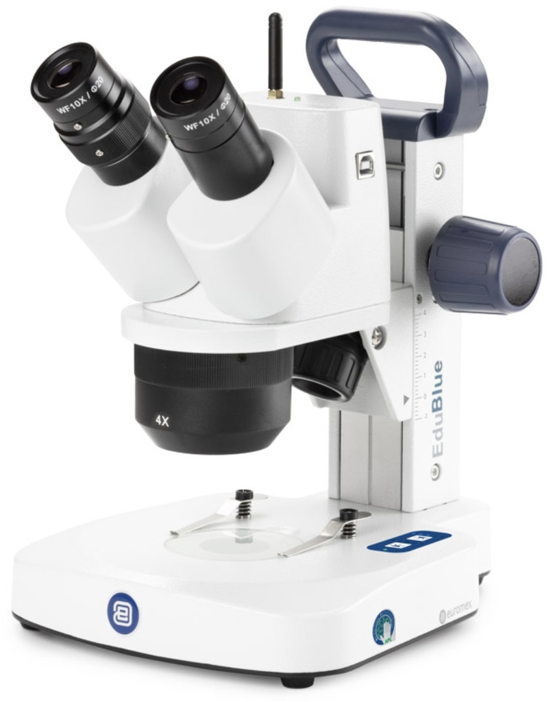 Loupe Binoculaire à Tourelle EUROMEX EduBlue avec Caméra Intégrée WIFI