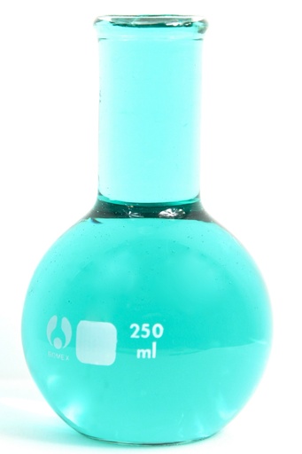 [206] Ballon Fond Plat Col Large Borosilicate (100 ml)