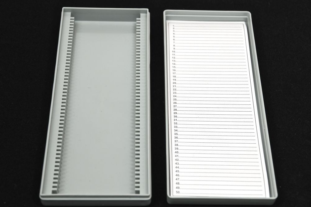 Boîte à Préparation PS Gris pour Lames de 76 x 26mm