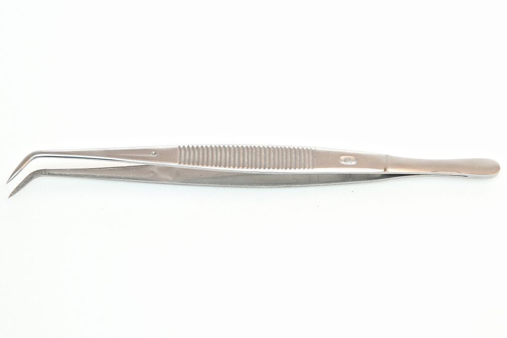 [859] Pince Fine Courbe (115 mm)