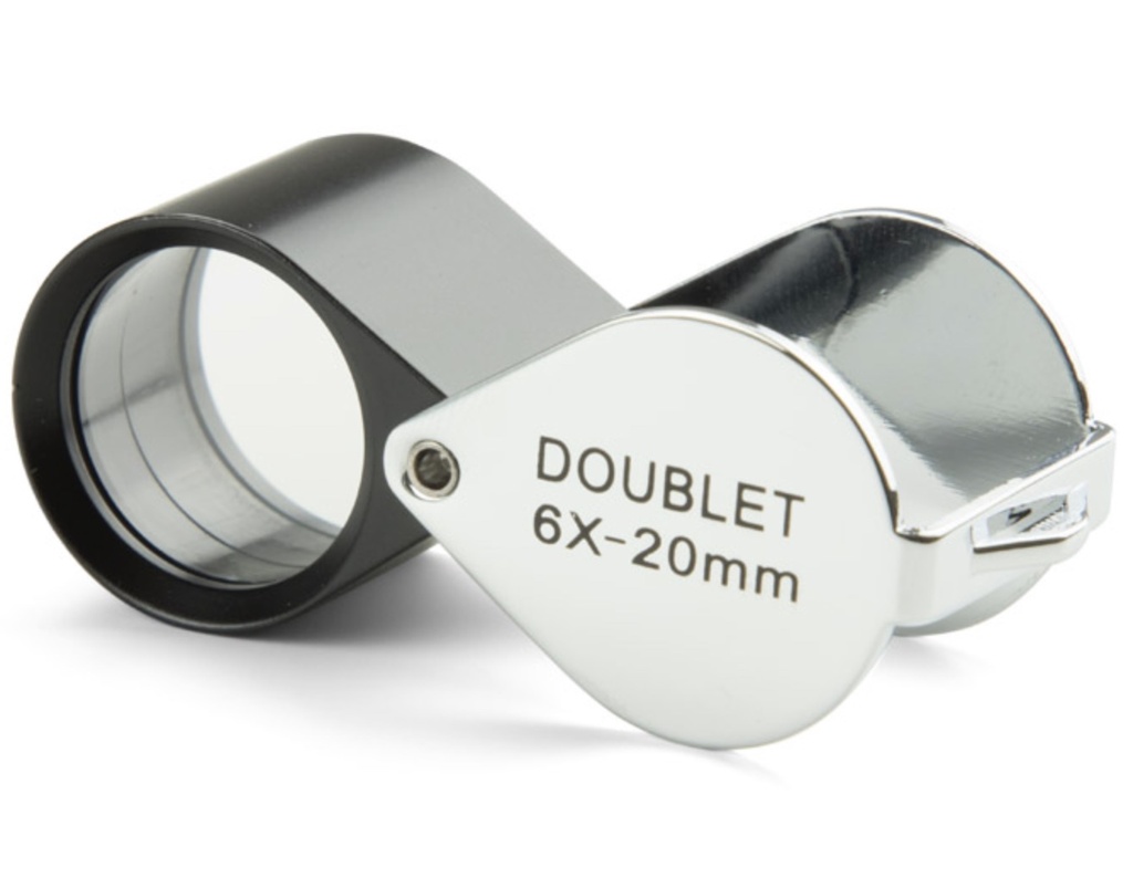 [2360] Loupe Pliante Aplanétique (6x-diam20mm-champ25mm)