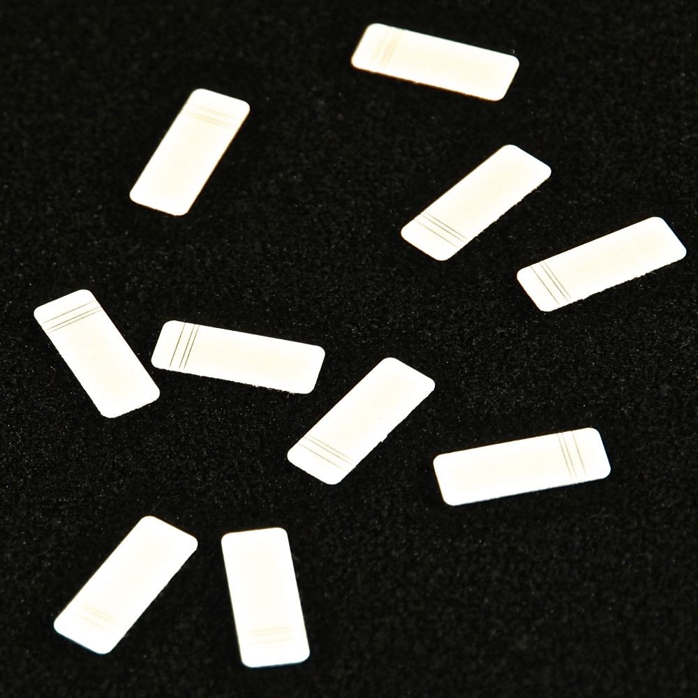 [1562] Paillettes Rayées ( x500 ) (4.5 x 11mm)