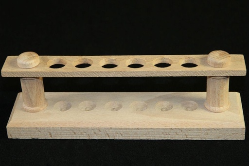 Portoir Bois pour Tubes à Essais de 12mm